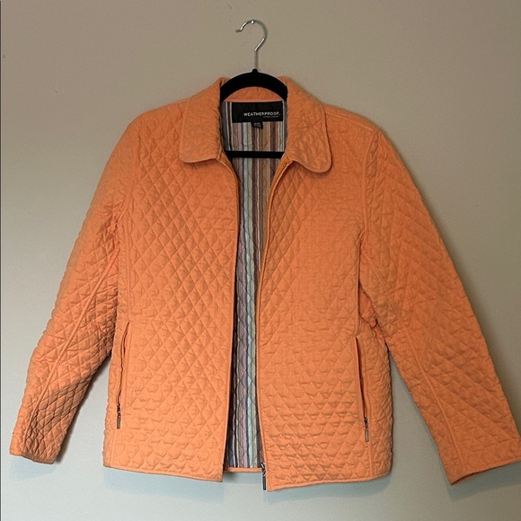 Weatherproof Jackets & Blazers - Weatherproof Orange Quilted Jacket